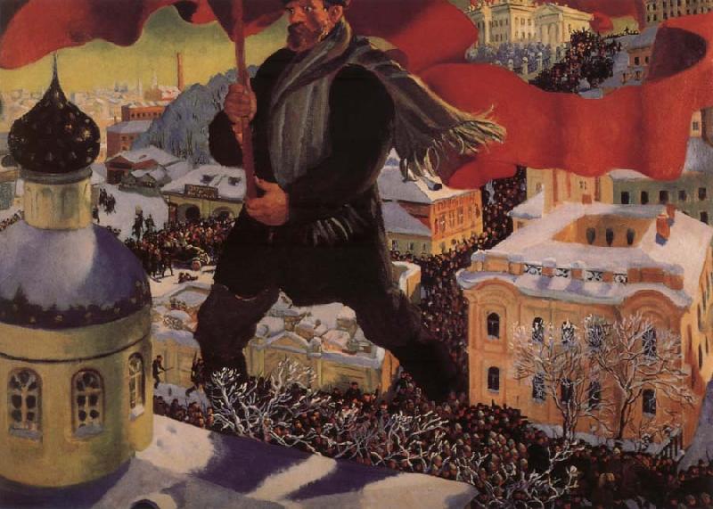 Boris Kustodiev A Bolshevik Germany oil painting art